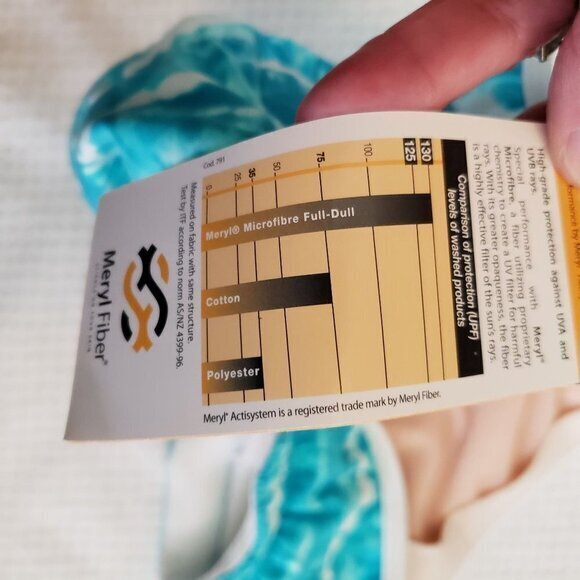 Athleta XtraLife Meryl Actisystem Ultraviolet Protection Swim Top M Tennis - Picture 4 of 12